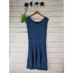 Donna Karan New York Italian Yarn Knit Teal Dress